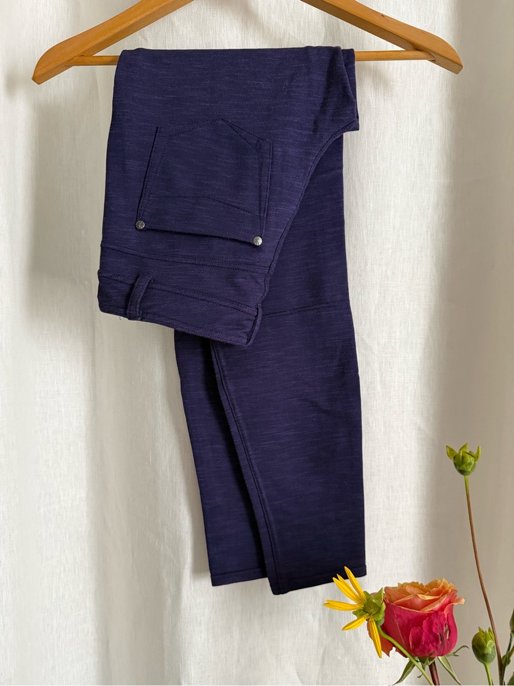 Athleta Pull On Jeggings S Heather Purple Stretch Skinny Legging Athleisure